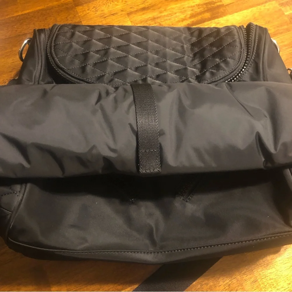 NWOT $295 Rebecca Minkoff 'Jude' Nylon Baby Bag in a Matte Black Finish!